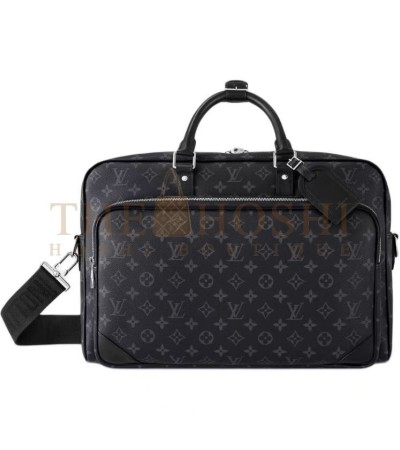 LOUIS VUITTON LV M11512 BRIEFCASE BLACK CANVAS CALFSKIN (46*18*31CM）MASTER QUALITY